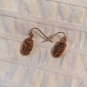 Kendra Scott Drusy Drop Rosegold Earrings